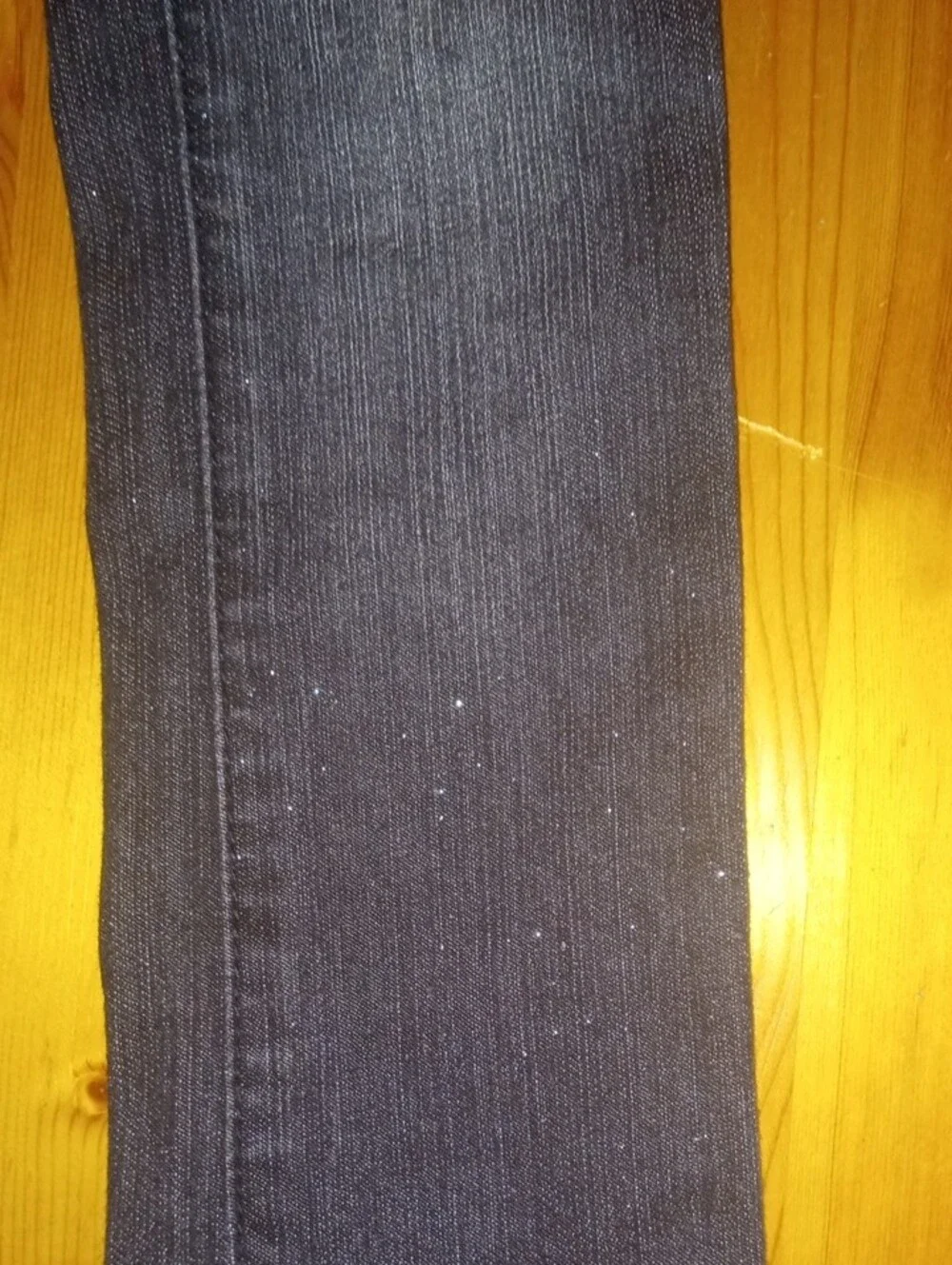 2 Girls Dark Blue Jeans with Sequin Side Trim